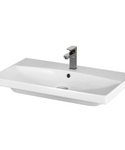 Lavoar baie suspendat alb 80 cm, dreptunghiular, Cersanit City