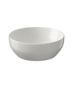Lavoar pe blat gri deschis mat 40 cm, rotund, Cersanit Larga