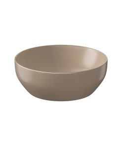 Lavoar pe blat maro mat 40 cm, rotund, Cersanit Larga