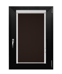 Rulou Textil , Casetat , Semiopac , Maro Inchis , L 83 cm X H 140 cm