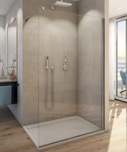 Cabina de dus Walk-In SanSwiss Easy STR4P 100cm sticla securizata 8mm
