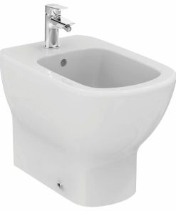 Bideu pe pardoseala alb mat Ideal Standard Tesi back-to-wall, 55x36 cm, alb mat - T3540V1