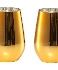 Set 2 pahare apa Schott Zwiesel Vina Shine Gold cristal Tritan 397ml