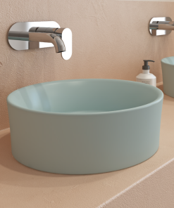 Lavoar baie Vela, ceramic, alb, montaj pe blat