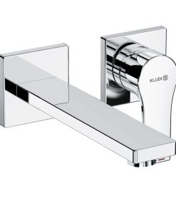 Baterie lavoar Kludi Zenta SL de perete, pipa 180mm, fara ventil, montaj incastrat, necesita corp ingropat, crom - 482440565