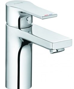 Baterie lavoar Kludi Zenta SL, 100 mm, ventil push-open, crom - 482980565