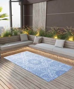 vidaXL Covor de exterior, bleu, 160x230 cm, PP