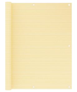 vidaXL Paravan de balcon, bej, 120x300 cm, HDPE