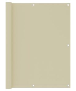 vidaXL Paravan de balcon, crem, 120 x 400 cm, țesătură oxford