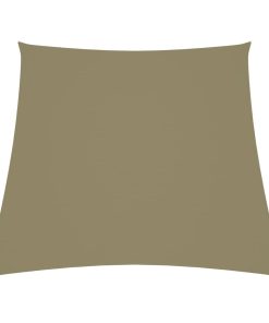 vidaXL Parasolar, bej, 4/5x4 m, țesătură oxford, trapez
