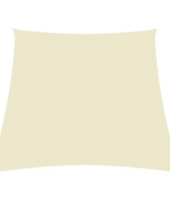 vidaXL Parasolar, crem, 2/4x3 m, țesătură oxford, trapez