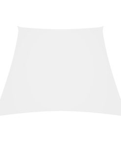 vidaXL Parasolar, alb, 2/4x3 m, țesătură oxford, trapez