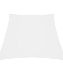 vidaXL Pânză parasolar, alb, 4/5x4 m, țesătură oxford, trapez