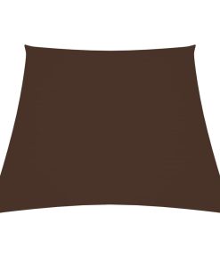 vidaXL Parasolar, maro, 3/5x4 m, țesătură oxford, trapez