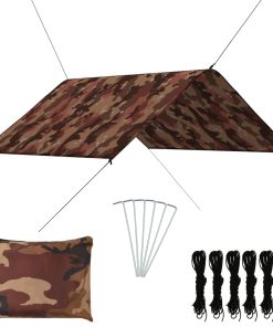 vidaXL Prelată de exterior, camuflaj, 3x2,85 m