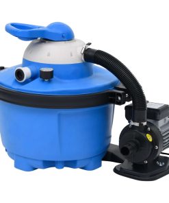 vidaXL Pompă cu filtru nisip albastru/negru 385x620x432 mm 200 W 25 L