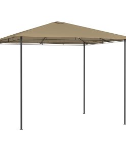 vidaXL Pavilion, gri taupe, 3x3x2,6 m, 160 g/m²