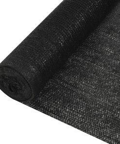 vidaXL Plasă protecție intimitate, negru, 3,6x10 m, HDPE, 150 g/m²