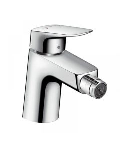 Baterie bideu culoare crom Hansgrohe cu ventil inclus, Logis