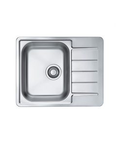 Chiuveta bucatarie inox satin cu picurator, reversibila, Alveus Line Max 110