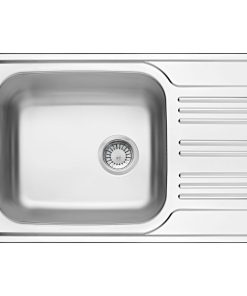 Chiuveta bucatarie inox cu picurator crom leinen, 78x50 cm, Deante Xylo