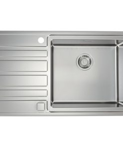 Chiuveta bucatarie inox cu pop-up si scurgere, cuva dreapta, Alveus Rando 50