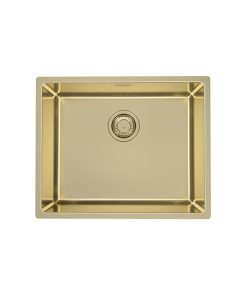 Chiuveta bucatarie inox culoare aurie, montare sub blat, Alveus Monarch Kombino 50