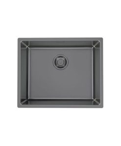 Chiuveta bucatarie inox culoare antracit, montare sub blat, Alveus Monarch Kombino 50