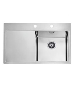 Chiuveta bucatarie inox satinat, cuva dreapta, Alveus Pure 40