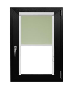 Rulou Textil , Casetat , Semiopac , Verde Deschis , L 80 cm X H 140 cm