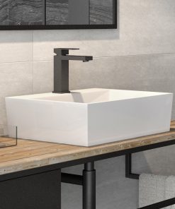 Lavoar tip bol Besco Vera 40x50x15cm cu orificiu baterie montare pe blat compozit