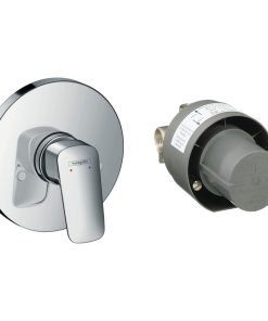 Set baterie dus si corp incastrat crom Hansgrohe, Logis