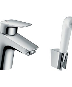 Set baterie lavoar si para cu furtun tip bideu crom Hansgrohe, Logis