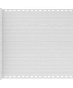 vidaXL Paravan de balcon, alb, 75 x 500 cm, HDPE