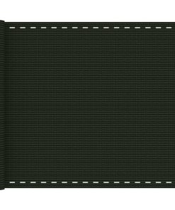 vidaXL Paravan de balcon, verde închis, 75x400 cm, HDPE