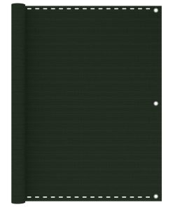 vidaXL Paravan pentru balcon, verde închis, 120x300 cm, HDPE