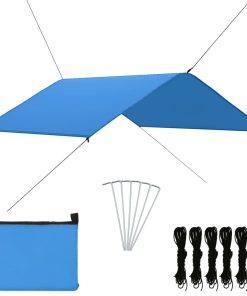 vidaXL Prelată de exterior, albastru, 4x4 m