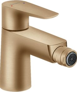 Baterie bideu cu ventil culoare bronz periat Hansgrohe, Talis Select E