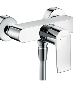 Baterie dus crom, montaj pe perete Hansgrohe Metris