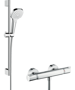 Baterie dus termostatata cu set de dus, culoare crom Hansgrohe Croma Select E 27081400