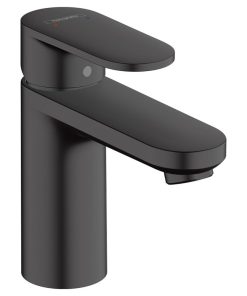 Baterie lavoar negru mat, ventil pop-up inclus, Hansgrohe Vernis Blend 100