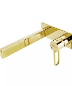 Baterie lavoar incastrata FDesign Zaffiro, corp incastrat inclus, auriu lucios