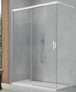 Cabina de dus Walk-in culisanta Sanswiss Cadura 120cm stanga sticla securizata 6mm