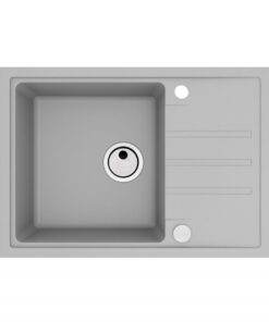 Chiuveta bucatarie compozit cu picurator, gri, Alveus Intermezzo 40