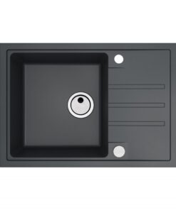 Chiuveta bucatarie compozit cu picurator, negru, Alveus Intermezzo 40