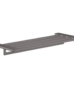 Etajera baie pentru prosoape, negru periat, Hansgrohe AddStoris 65