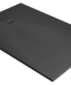 Cadita dus dreptunghiulara slim Radaway Kyntos F 180x100x3cm marmura antracit