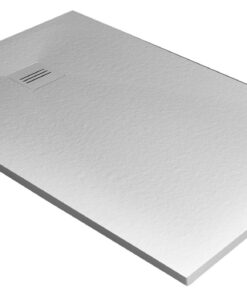 Cadita dus dreptunghiulara slim Radaway Kyntos F 160x100x3cm marmura alb