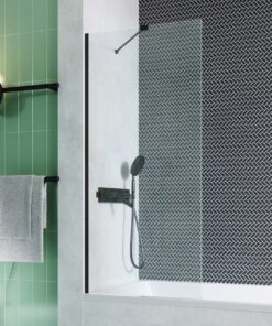 Paravan cada Radaway Modo Black PNJ un element fix 80cm