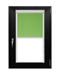 Rulou Textil , Casetat , Semiopac , Verde , L 77 cm X H 140 cm